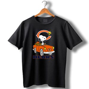Chicago Bears Snoopy Driving With Woodstock T Shirt