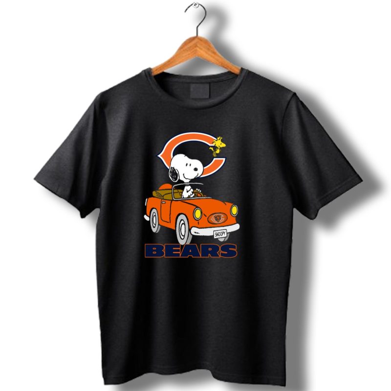 Chicago-Bears-Snoopy-Driving-With-Woodstock-T-Shirt-1_T-Shirt-1 Chicago Bears Snoopy Driving With Woodstock T Shirt 1 T Shirt 1