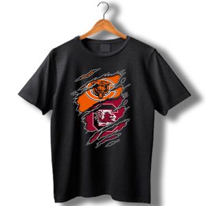 Chicago Bears South Carolina Gamecocks Fan Crossover T Shirt