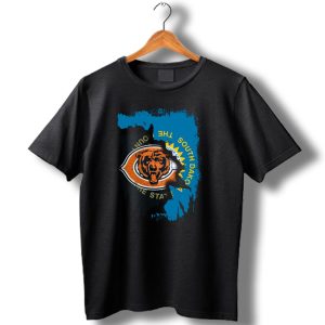 Chicago Bears South Dakota Flag Fusion T Shirt