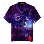 Chicago Bears Space Helmet And Lightning Hawaiian Shirt