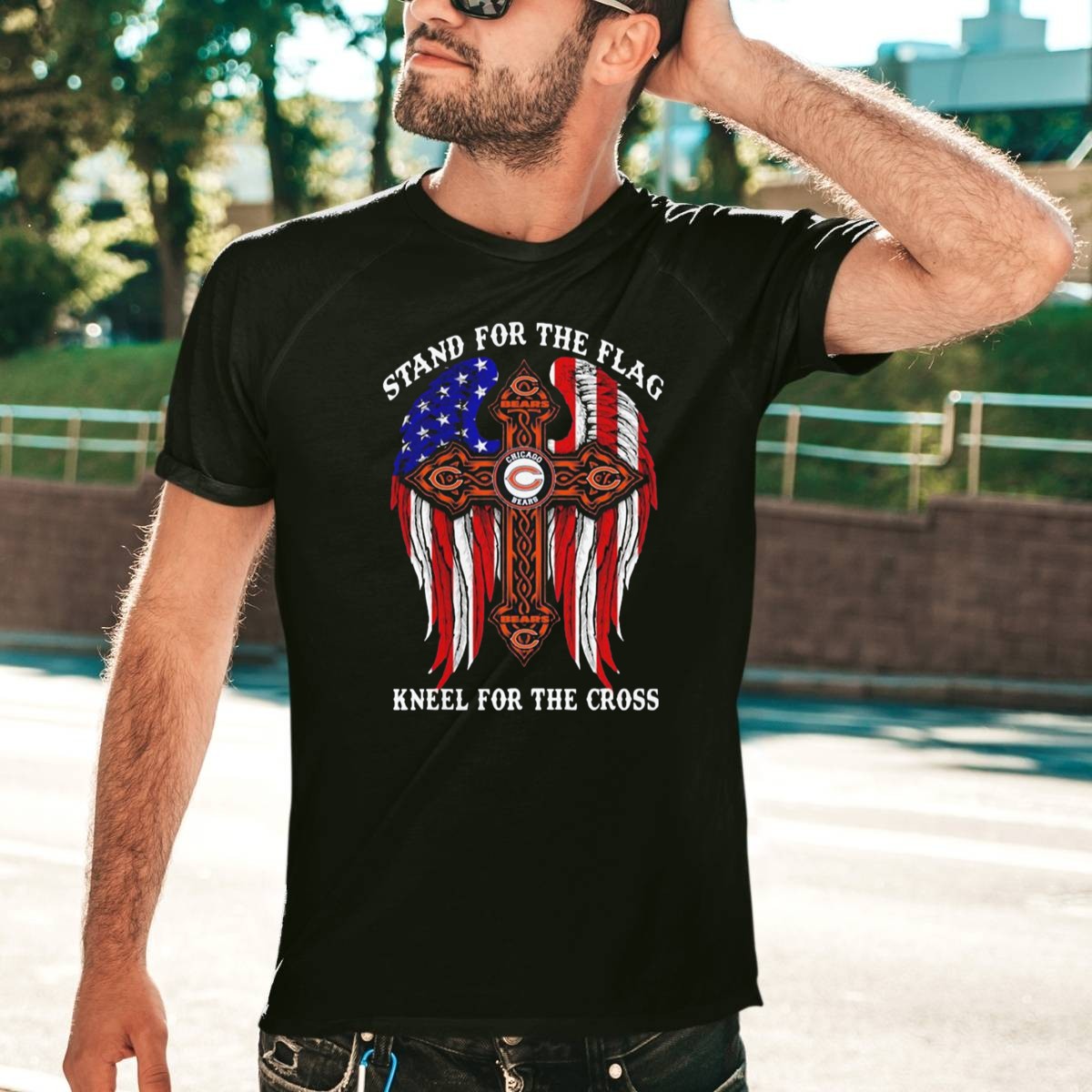 Chicago-Bears-Stand-For-The-Flag-Kneel-For-The-Cross-American-Flag-Cross-T-Shirt-1_t-shirt-4_5