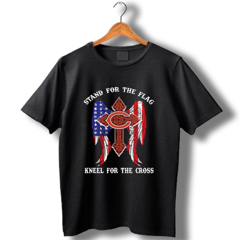 Chicago-Bears-Stand-For-The-Flag-Kneel-For-The-Cross-T-Shirt_T-Shirt-1 Chicago Bears Stand For The Flag Kneel For The Cross T Shirt T Shirt 1