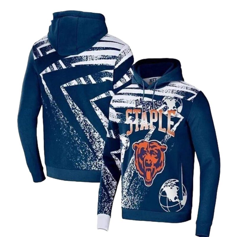 Chicago Bears Staple Aop Hoodie 1