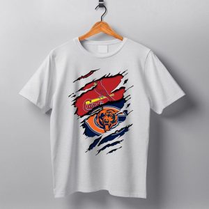 Chicago Bears Stkids T Shirt Flouis Cardinals Logo Mashup T Shirt