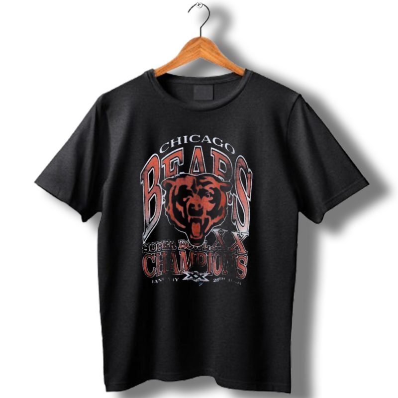 Chicago Bears Super Bowl Xx Champions January 26Th 1986 T Shirt 1 T Shirt 1