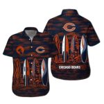 Chicago Bears Surfboard Hawaiian Shirt