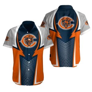 Chicago Bears Symmetry Strike Hawaiian Shirt