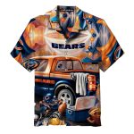 Chicago Bears Tailgate Party Truck And Team Logo Hawaiian Shirt