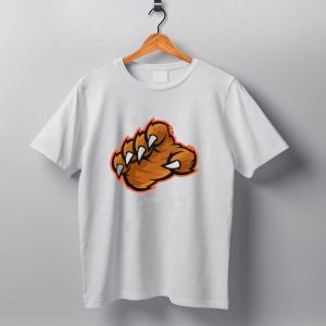 Chicago Bears The Claw Paw Logo Retro Football Fan Gear T Shirt