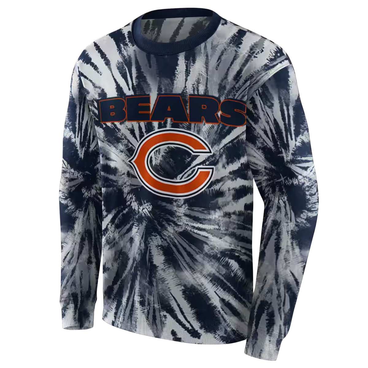 Chicago-Bears-Tie-Dye-Pattern-Blue-AOP-Sweatshirt-2