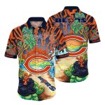 Chicago Bears Tropical Paradise Hawaiian Shirt