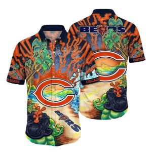 Chicago Bears Tropical Paradise Hawaiian Shirt