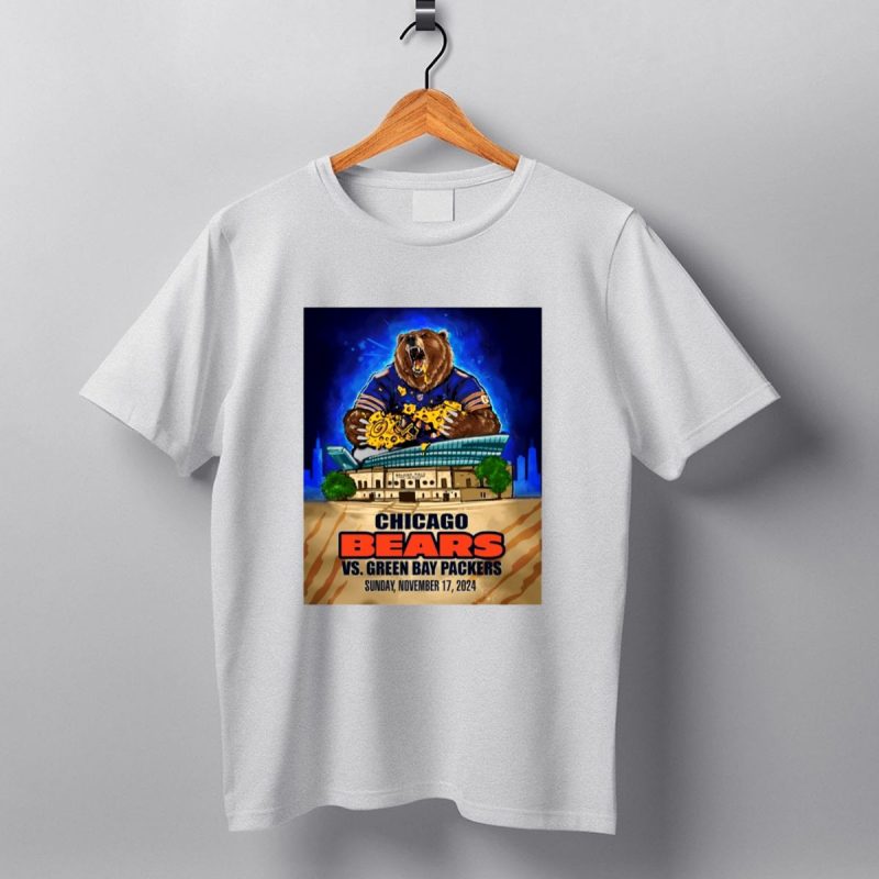 Chicago-Bears-Vs-Green-Bay-Packers-Soldier-Field-November-17-2024-Showdown-T-Shirt-1_T-Shirt-1 Chicago Bears Vs Green Bay Packers Soldier Field November 17 2024 Showdown T Shirt 1 T Shirt 1
