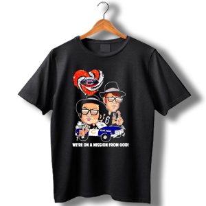 Chicago Bears Were On A Mission From God With Blues Brothers Theme T Shirt