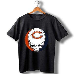 Chicago Bears Your Face Football Fan Supporter Grateful Dead T-Shirt