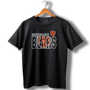 Chicago Bears Youth Nfl Properties Double Logo Bear Head T Shirt