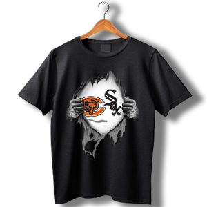 Chicago Bears And Chicago White Sox Inside Me T-Shirt