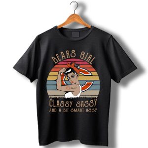 Chicago Bears Girl Classy Sassy And A Bit Smart Assy Vintage T-Shirt