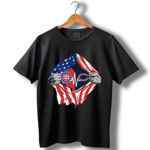 Chicago Cubs And Chicago Bears Inside Me T-Shirt