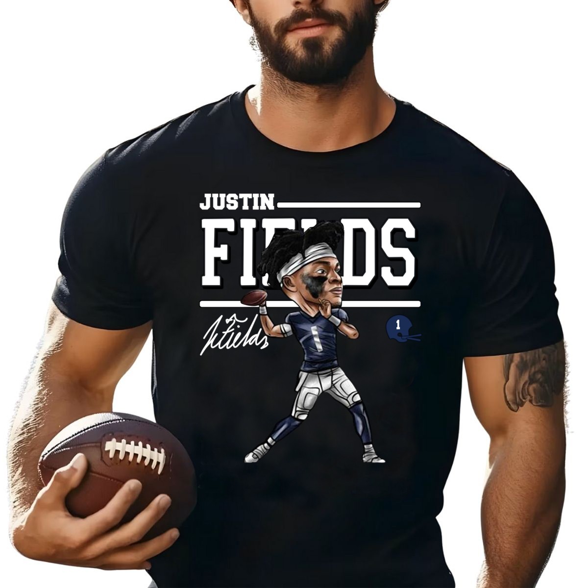 Chicago-Football-Justin-Fields-Cartoon-Signature-Shirt_t-shirt-1_2