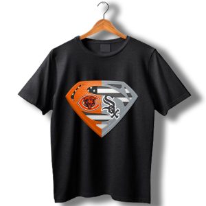 Chicago White Sox And Chicago Bears Superman T-Shirt