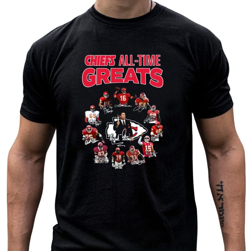 Chiefs All Time Greats Legends Signatures Stars T Shirt T Shirt 1 1