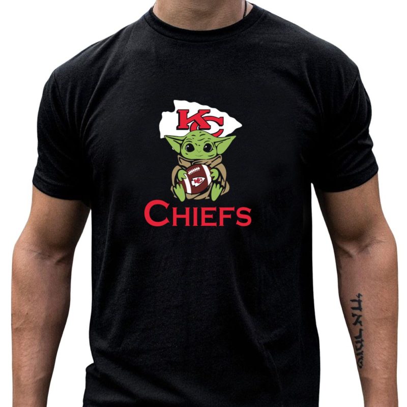 Chiefs Baby Yoda Star Wars Kansas City Football T Shirt T Shirt 1 1