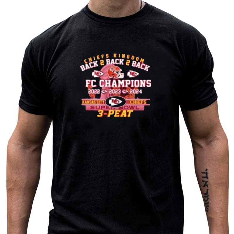 Chiefs Back 2 Back 2 Back Afc Super Bowl Champions 3 Peat T Shirt T Shirt 1 1