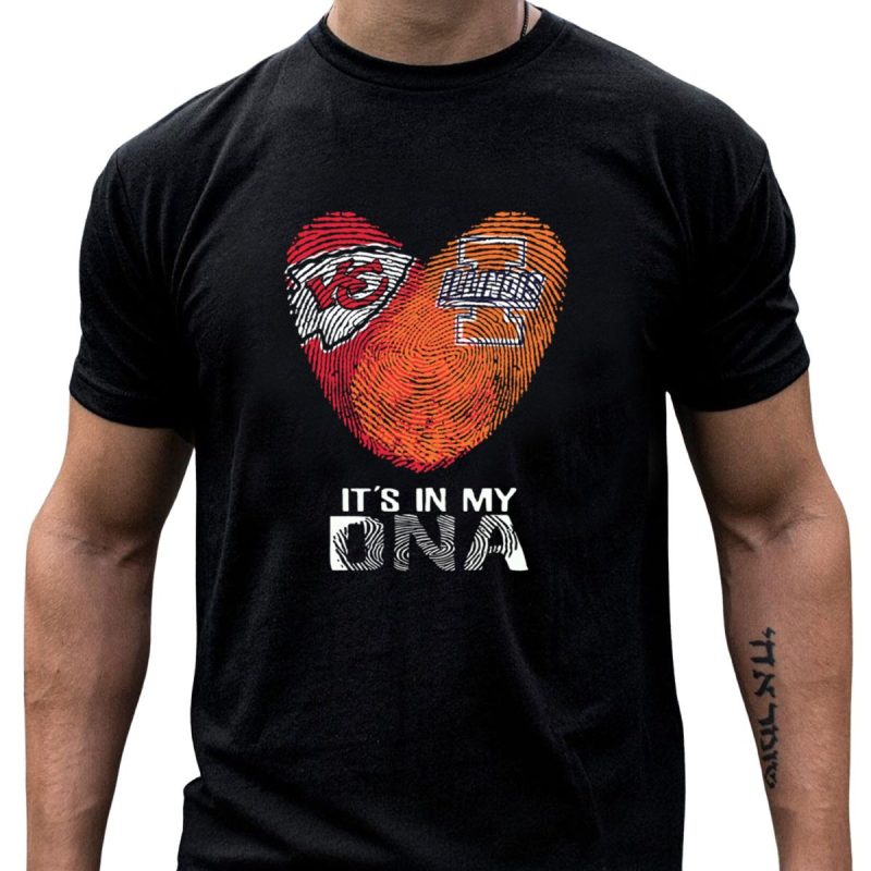 Chiefs Illinois Its In My Dna Fingerprint Kansas City Football T Shirt T Shirt 1 1