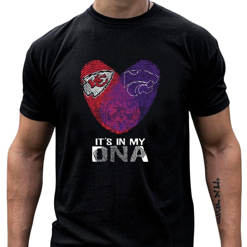 Chiefs Kansas State Its In My Dna Heart Fingerprint T Shirt T Shirt 1 1