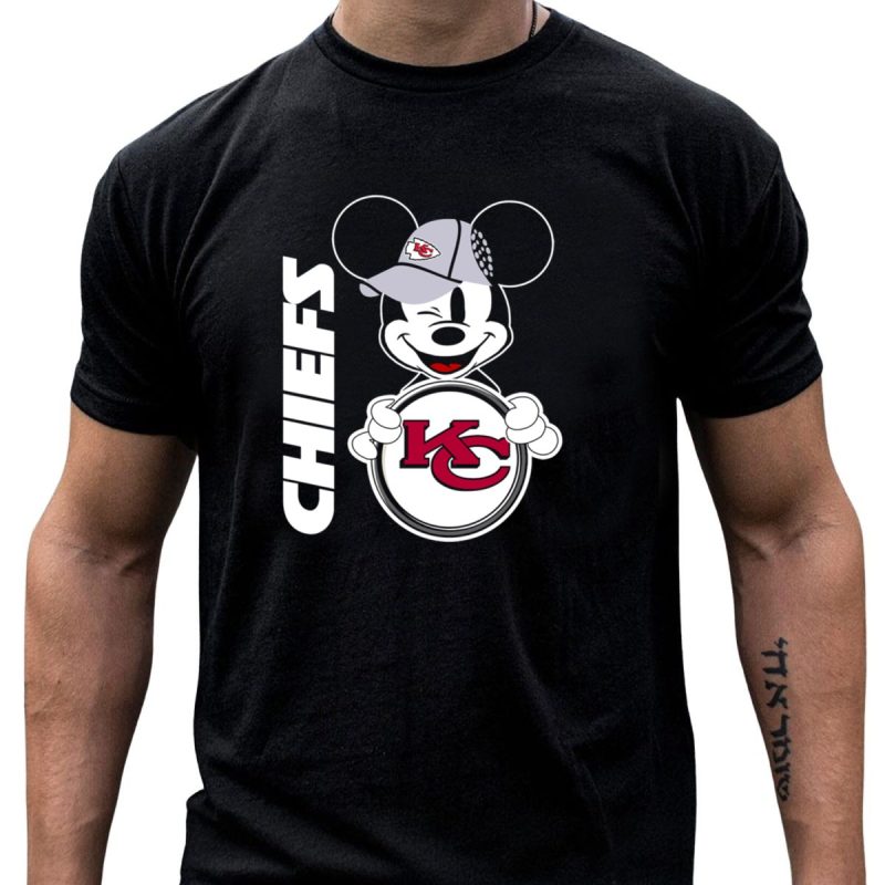 Chiefs Kc Mickey Mouse Hat T Shirt T Shirt 1 1
