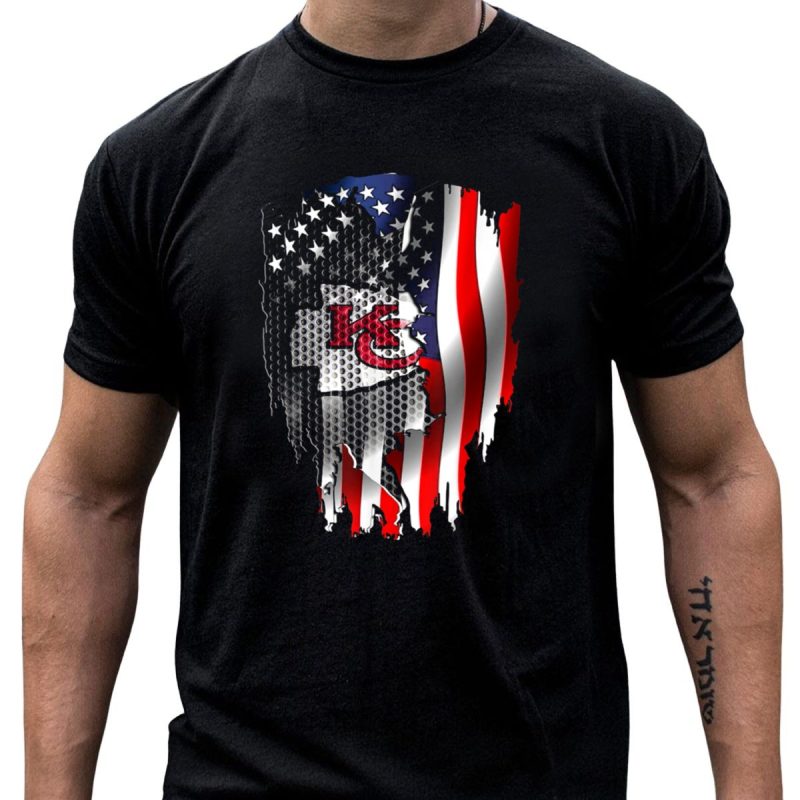Chiefs Kc Patrick Mahomes Signature American Flag T Shirt T Shirt 1 1