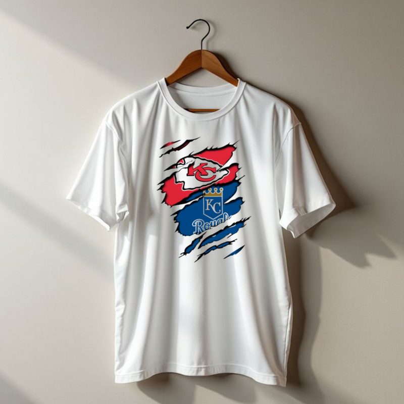 Chiefs Kc Royals Logo Rip T Shirt T Shirt 1 1