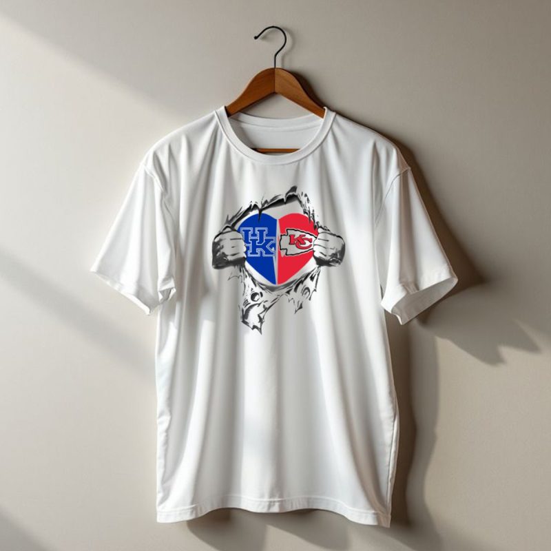 Chiefs Kentucky Heart With Uk And Kc T Shirt T Shirt 1 1