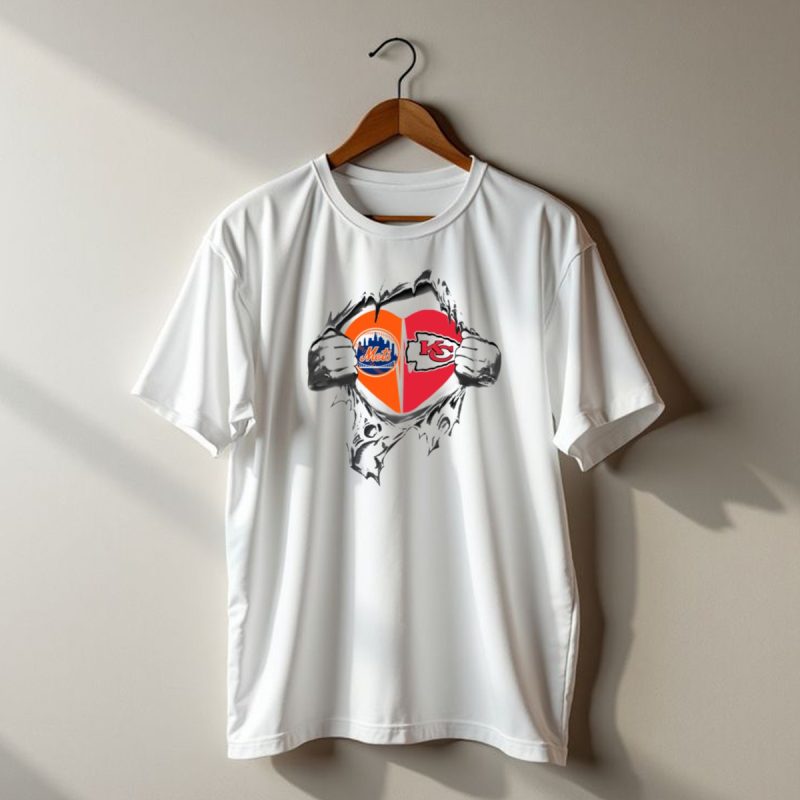 Chiefs Mets Heart Symbol With City Logo And Arrowhead T Shirt T Shirt 1 1