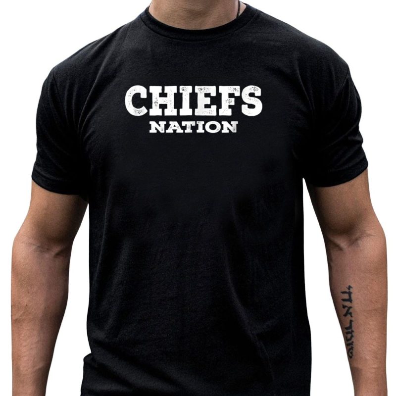 Chiefs Nation Kansas City Football Chiefs Nation T Shirt T Shirt 1 1