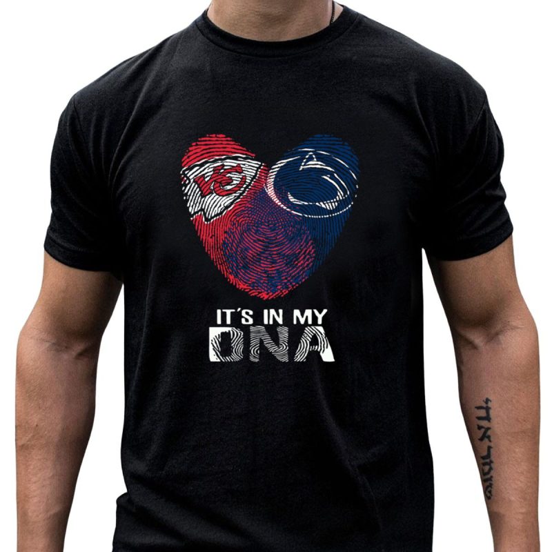 Chiefs Penn State Its In My Dna Fingerprint Heart T Shirt T Shirt 1 1