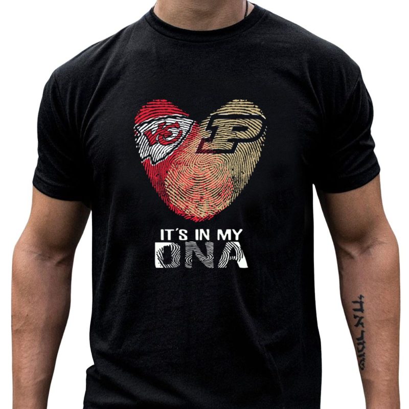 Chiefs Purdue Its In My Dna Heart Fingerprint T Shirt T Shirt 1 1