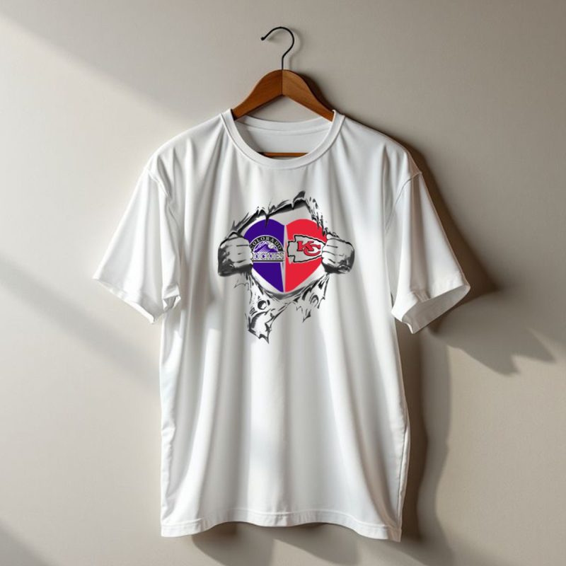 Chiefs Rockies Heart Torn Revealing T Shirt T Shirt 1 1