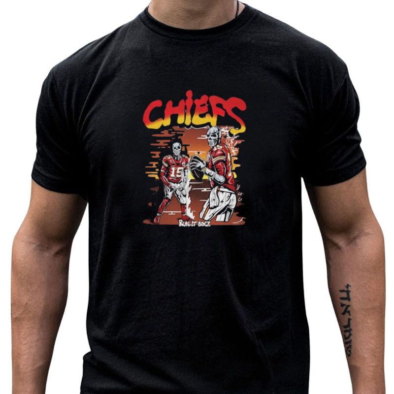 Chiefs Skeleton Run It Back Football Player T Shirt T Shirt 1 1