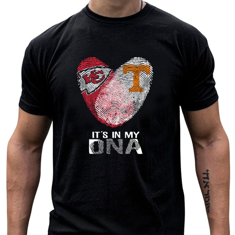 Chiefs Tennessee Its In My Dna Heart Fingerprint T Shirt T Shirt 1 1