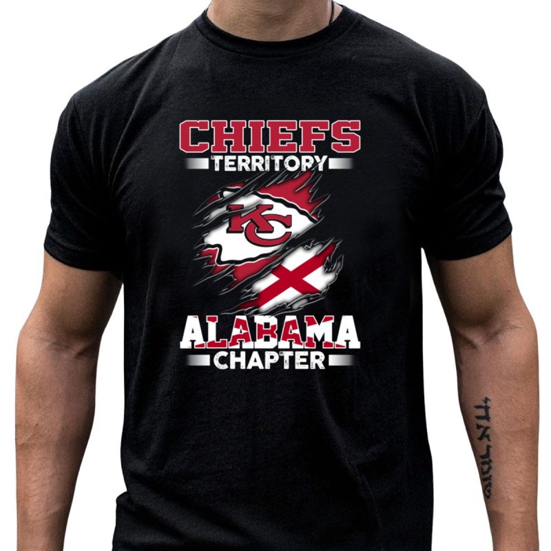 Chiefs Territory Alabama Chapter Kc Logo And Alabama Flag T Shirt T Shirt 1 1