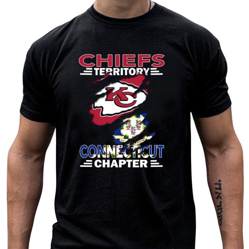 Chiefs Territory Connecticut Chapter Kc Chiefs Logo And Connecticut State Seal T Shirt T Shirt 1 1