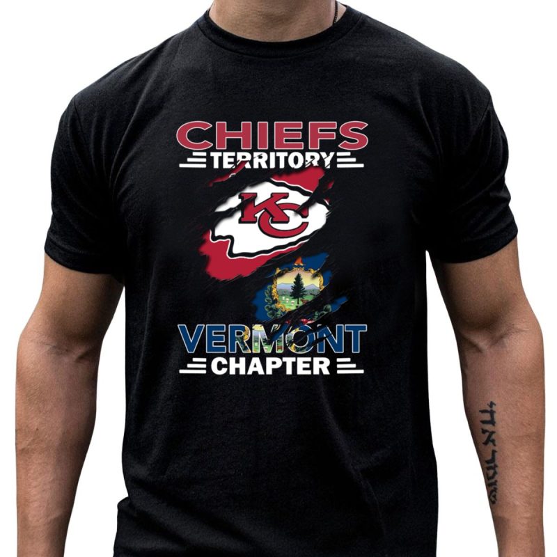 Chiefs Territory Kansas City Chiefs Vermont Chapter T Shirt T Shirt 1 1
