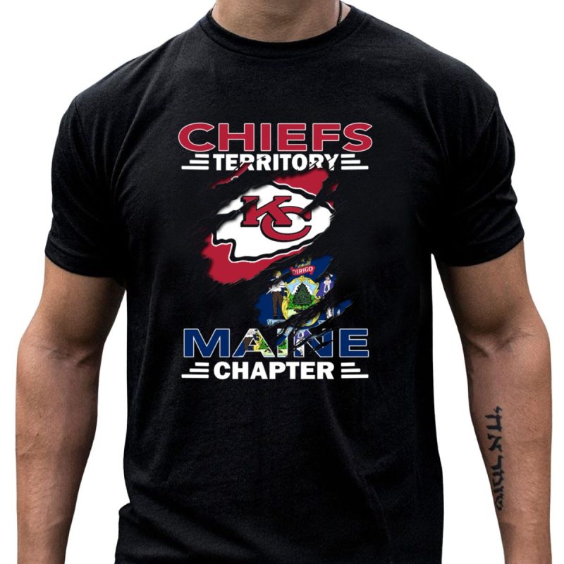 Chiefs Territory Kansas City Logo Maine Chapter T Shirt T Shirt 1 1