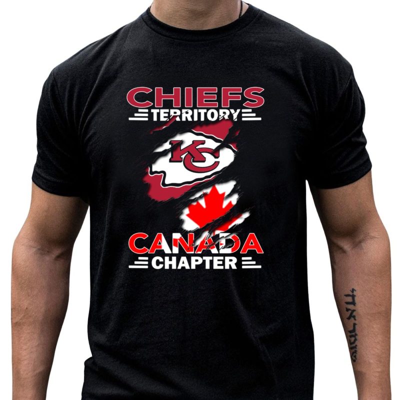 Chiefs Territory Kc Logo Canada Chapter Maple Leaf T Shirt T Shirt 1 1