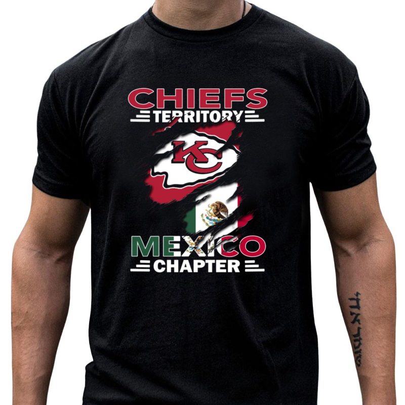Chiefs Territory Mexico Chapter Kc Logo And Mexican Flag Integration T Shirt T Shirt 1 1