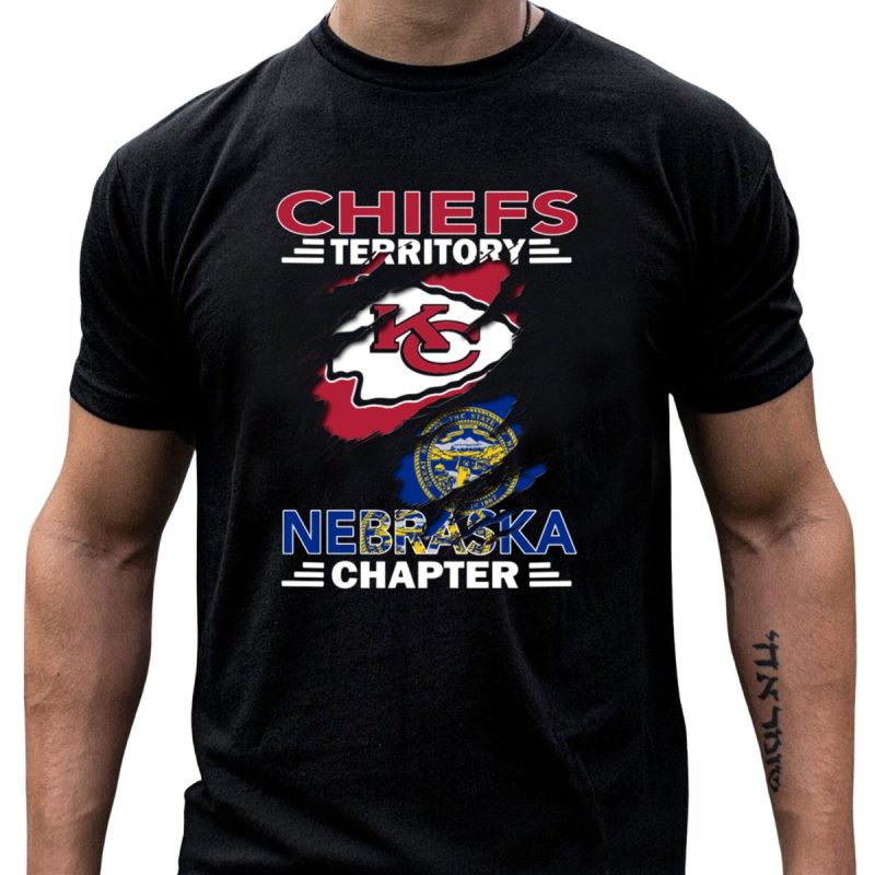 Chiefs Territory Nebraska Chapter Kc Chiefs Logo And Nebraska State Seal T Shirt T Shirt 1 1