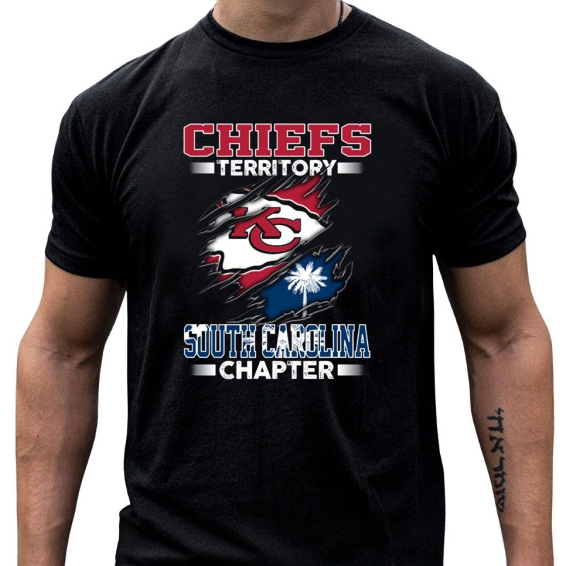 Chiefs Territory South Carolina Chapter Kc Logo Palmetto Flag T Shirt T Shirt 1 1
